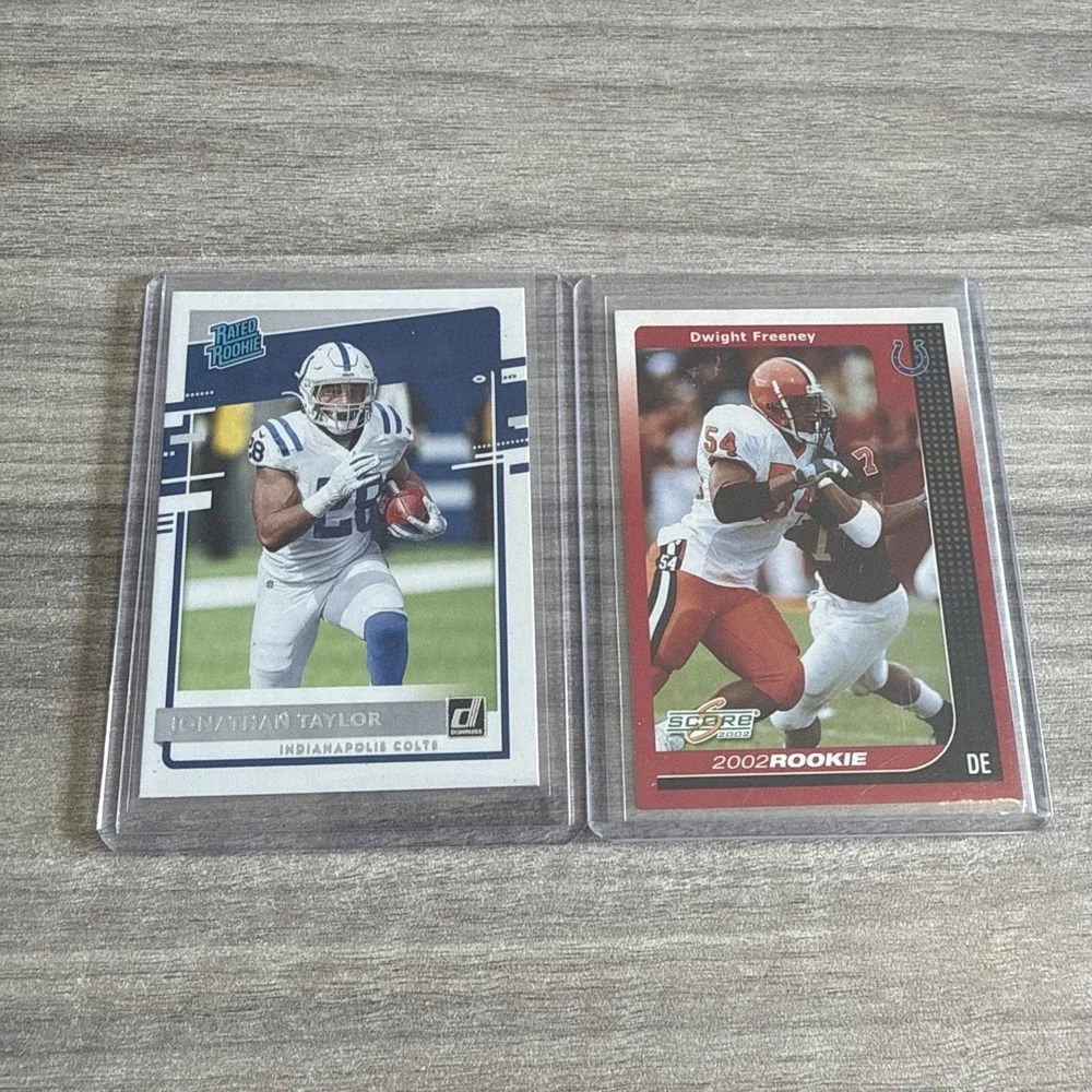 Indianapolis Colts NFL Rookie Card Lot Jonathan Taylor Dwight Freeney Panini